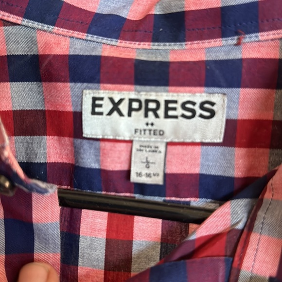 Men’s large Express fitted dress shirt - Picture 2 of 2
